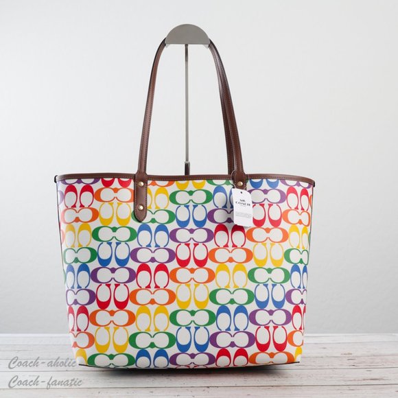Coach Bags Nwt Coach City Tote In Pride Rainbow Signature Poshmark